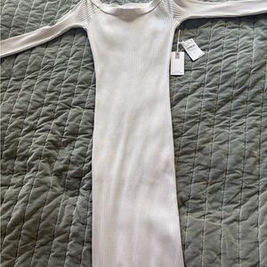 Good American White Long Sleeve Dress